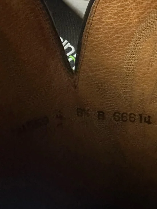 Vintage Dan Post Ostrich Leather Black Cowboy Boots, Size Men's 8.1/2 Pull-On - Picture 16 of 16